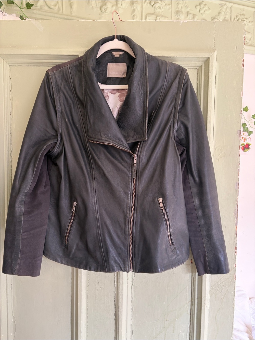 Soia & Kyo leather lamb jacket